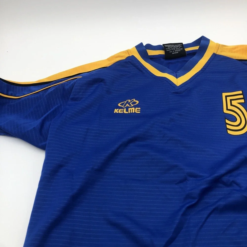 Fusion Fc Soccer Game Jersey Kelme Aqua Breathe Medium Blue Used Number51 Futbol
